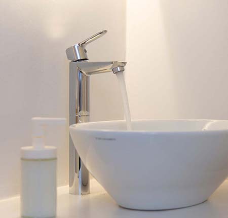Modern bathroom of Seralia seaside house